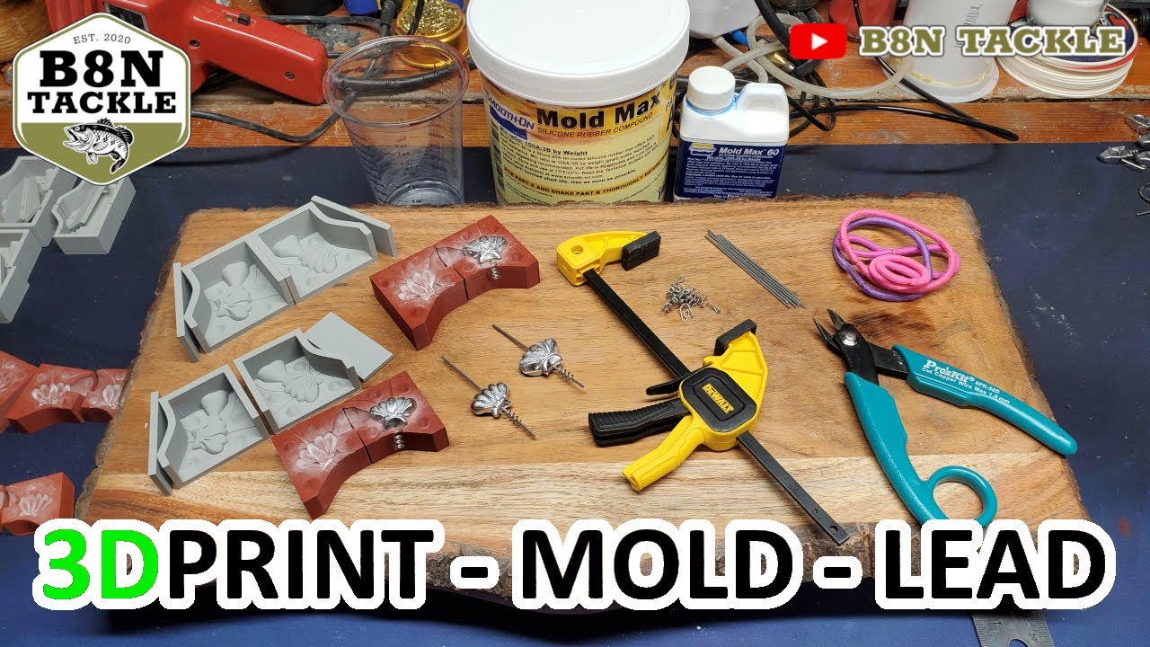 3D Print to Silicone Mold to Lead Weight!