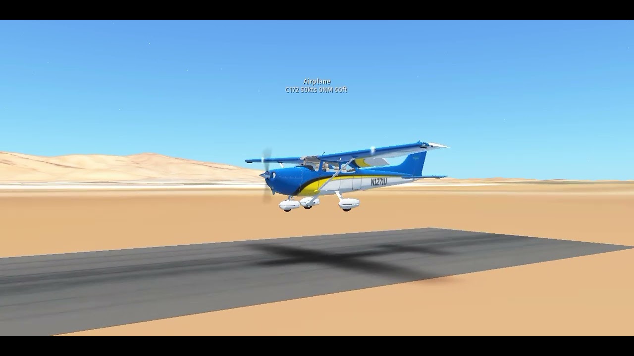 IINFINITE FLIGHT C172 short approach, old Travis Aero Club (8Q0).