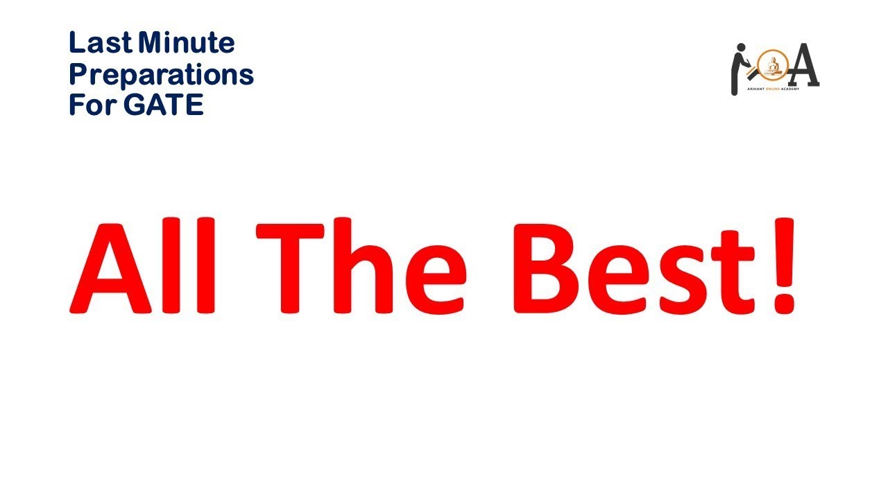 GATE 2019 | TIPS : Last Minute Preparations | Score Better Marks