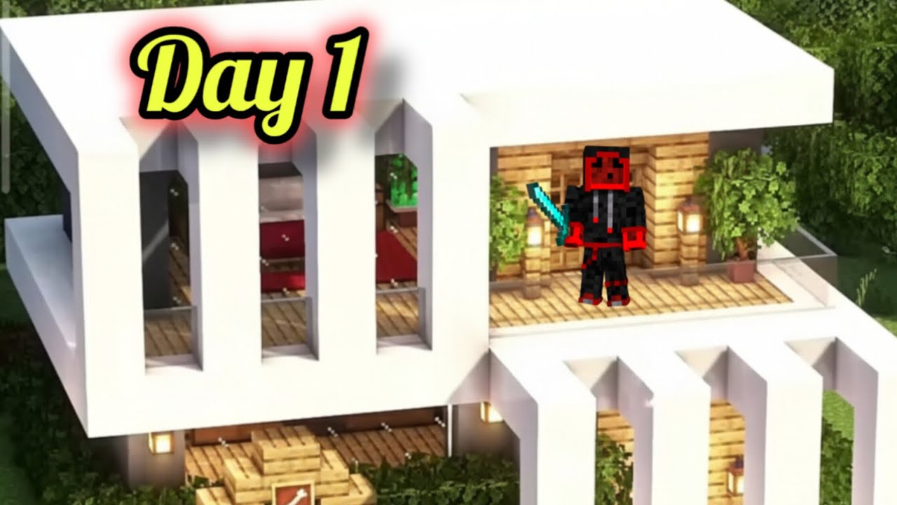 Part 1 Of BUILDING MY HOUSE IN SMITH SMP Day 1