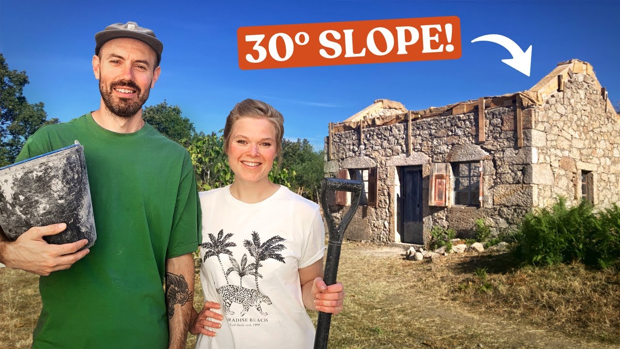 Pouring Concrete Uphill…EASY?! 🏡 Old Stone House Renovation