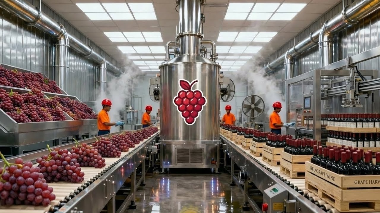 Inside a Modern Winery: From Grapes to Wine (The entire process)
