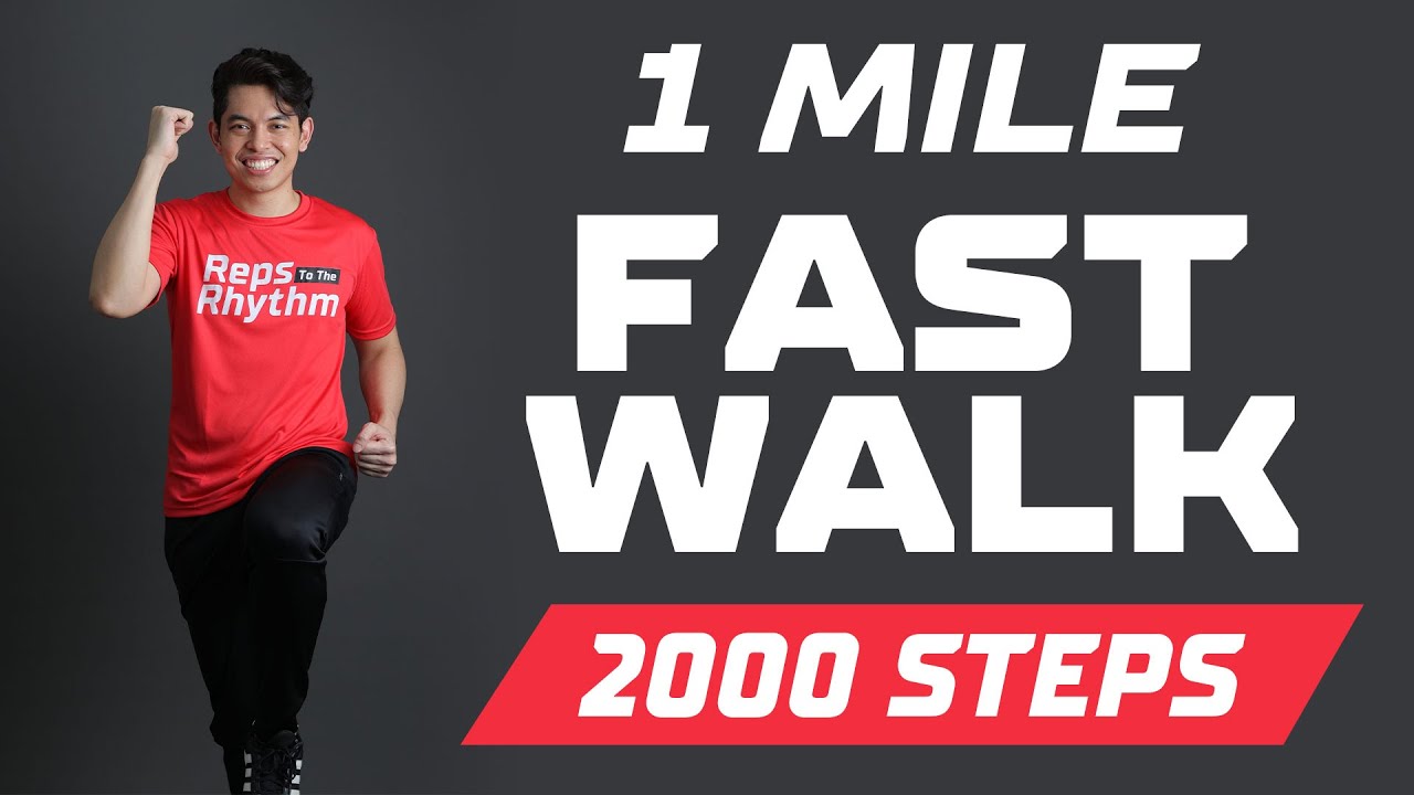 1 MILE FAST WALK • 2000 STEPS • Keoni Tamayo • Workout #226