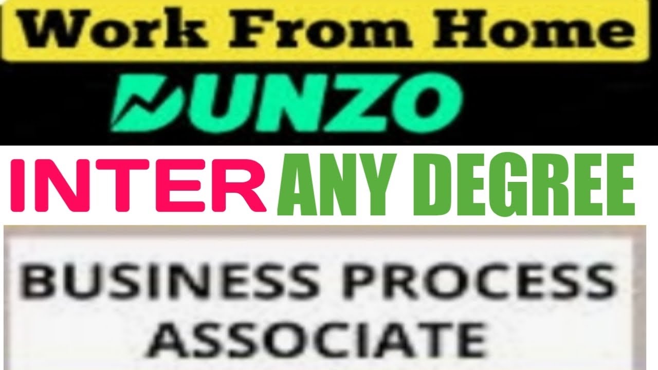 BUSINESS ASSOCIATE || DUNZO || INTER || ANY DEGREE || #dunzo #wfh #jobs #workfromhome #jobsearch