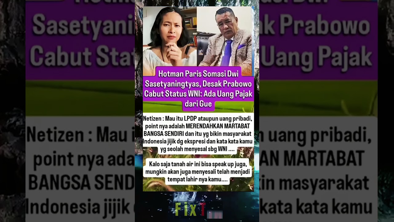Hotman Paris beri somasi