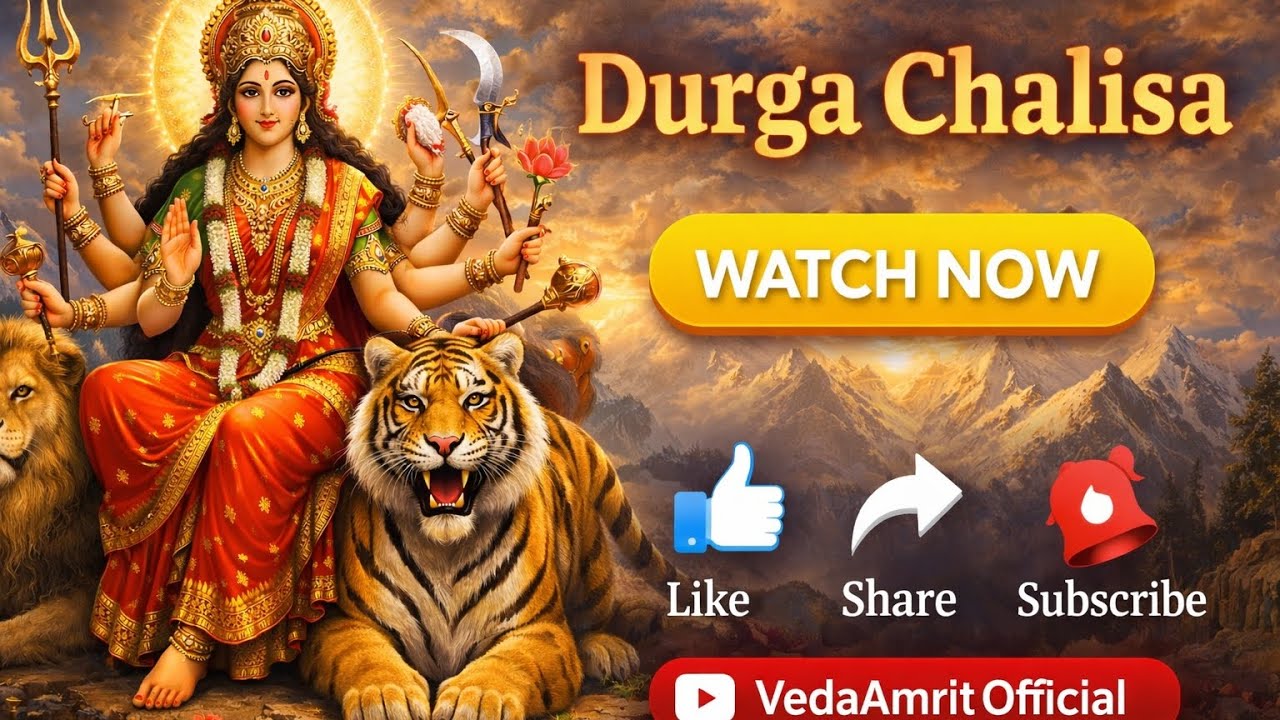 Durga Chalisa Full | Powerful Prayer of Maa Durga | VedaAmritOfficial