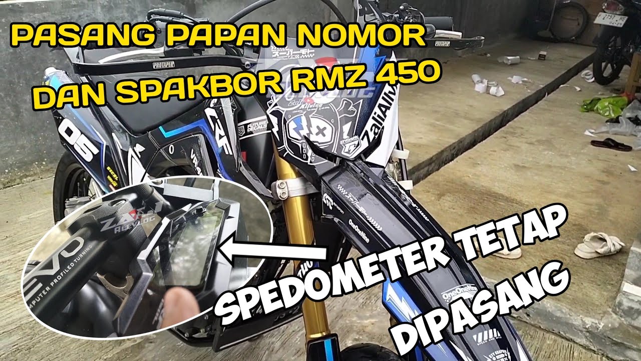 CARA PASANG PAPAN NOMOR DAN SPAKBOR RMZ DI CFR 150L GANTENG POLL😱#motovlog
