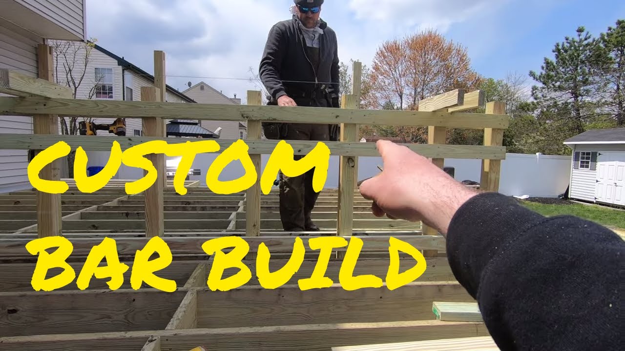 Building a Custom Bar and Privacy Wall On a Deck - PART 1