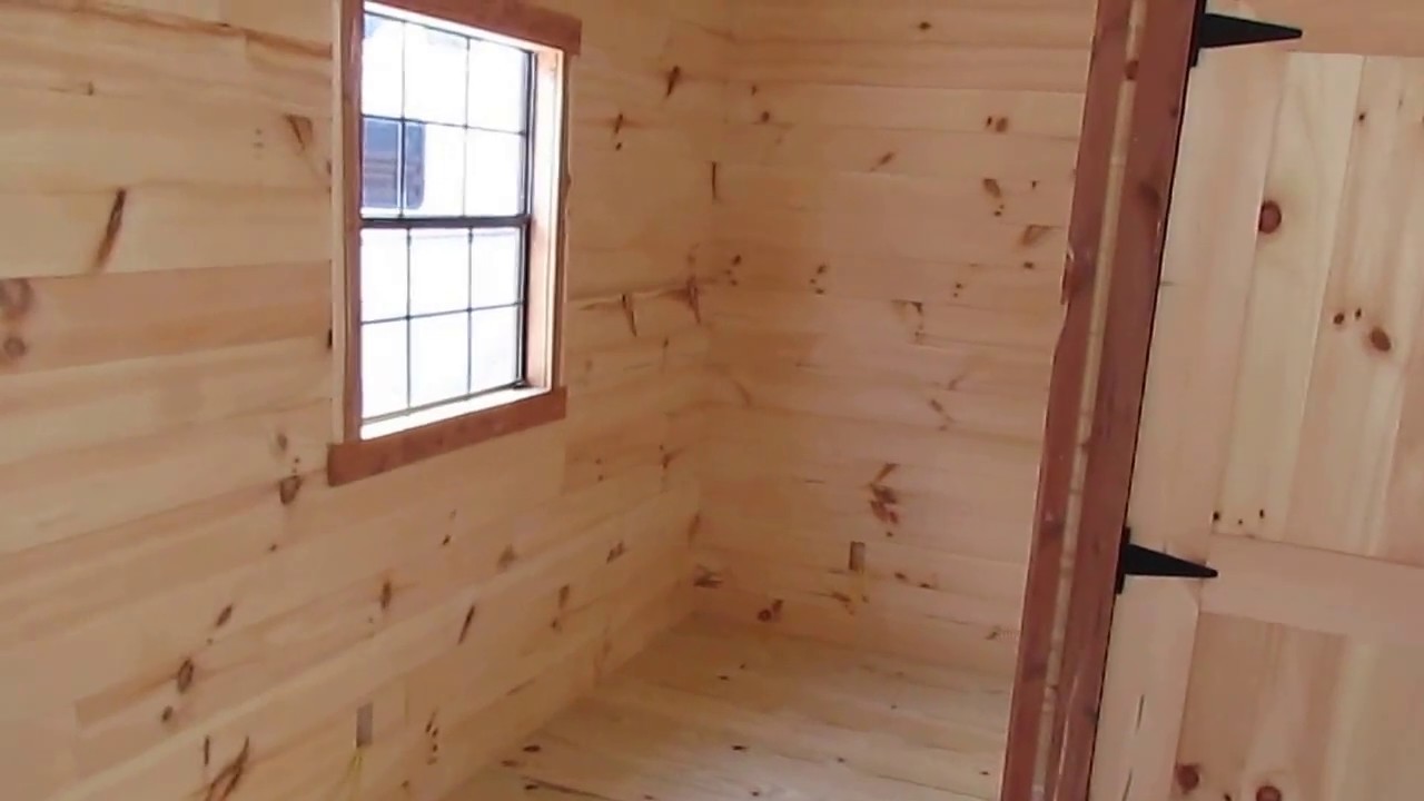 SOLD! Brand New Amish Built Log Cabin / Tiny Home, 10 x 24 . One of a kind ! $15,900