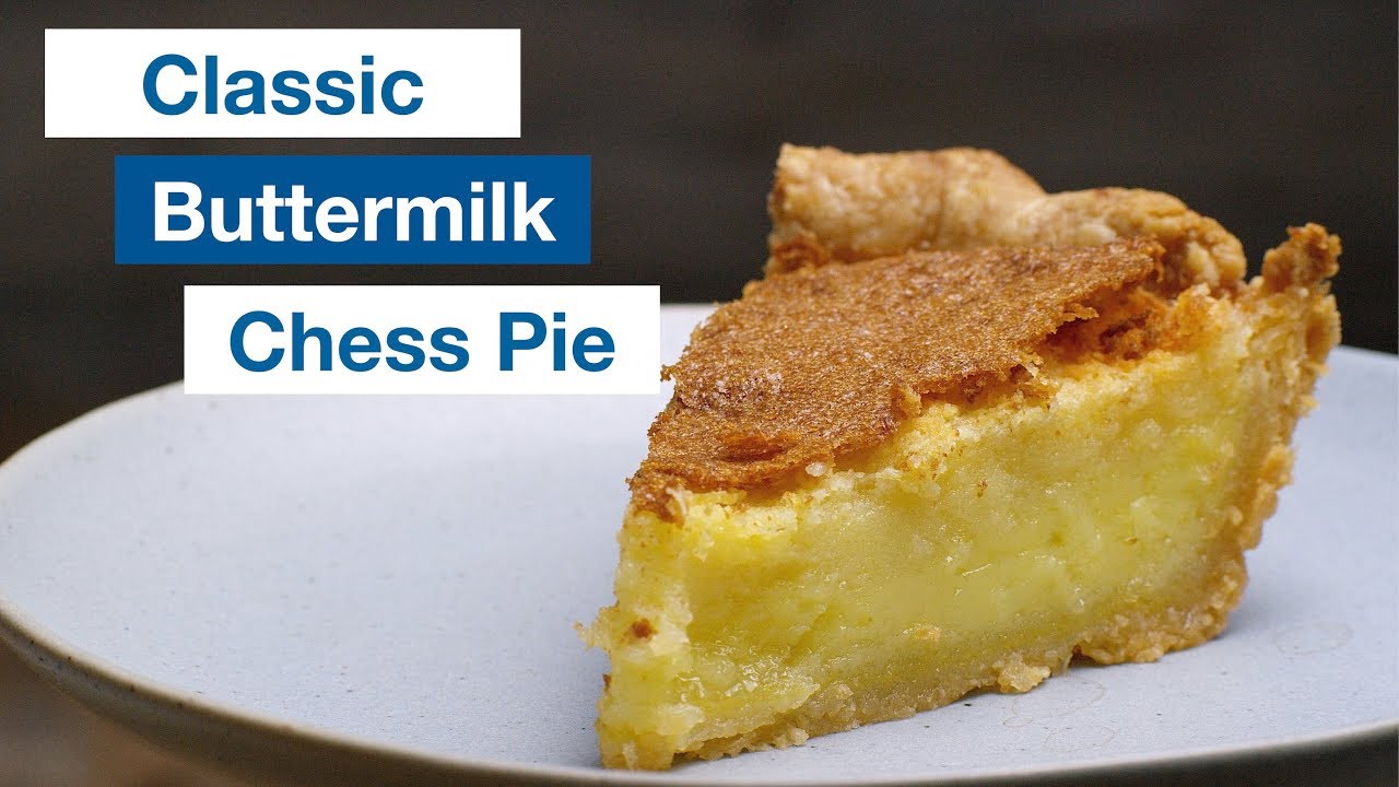 🔵 True 'Old South' Buttermilk Chess Pie