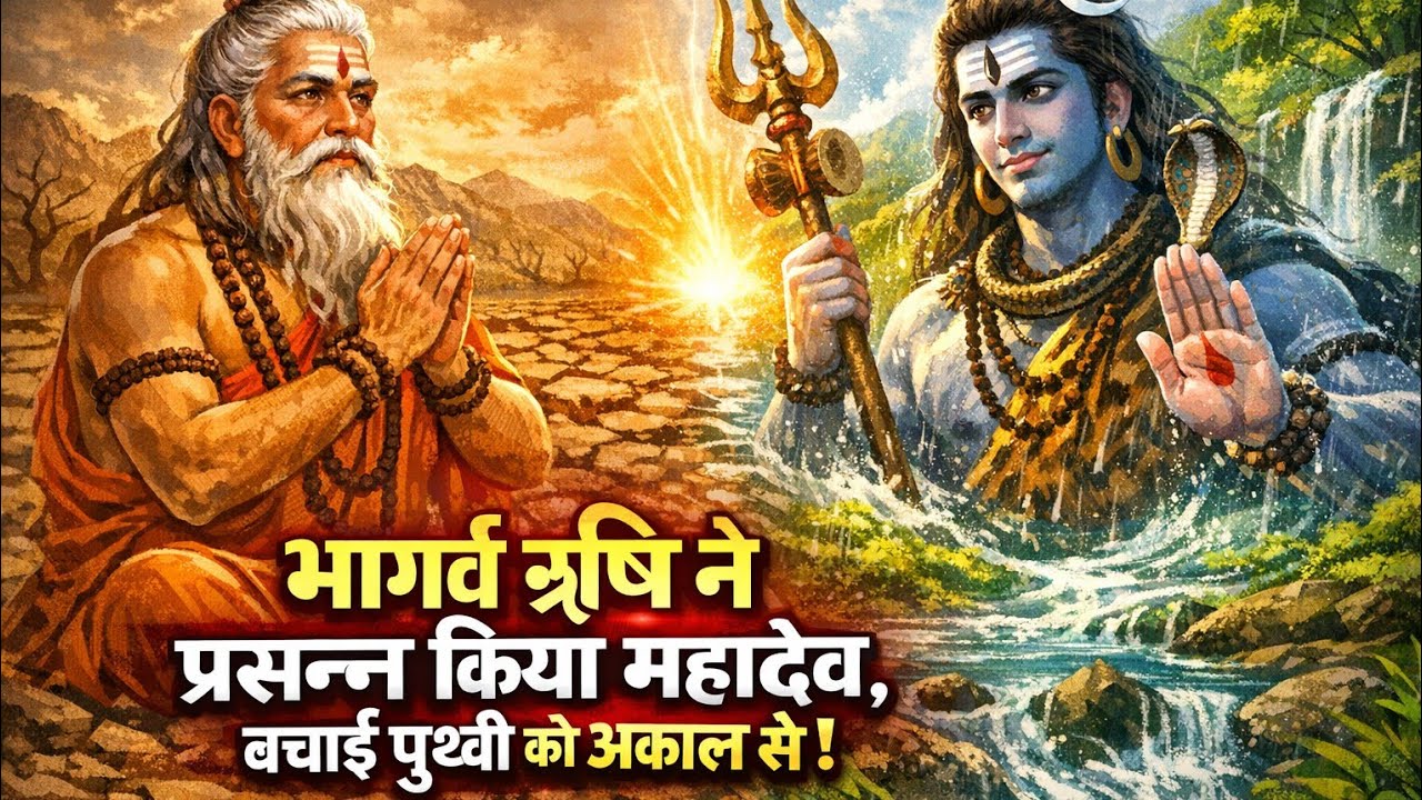 भार्गव ऋषि ने कैसे पृथ्वी को काल से बचाया#mahadev #sanatan #story #cartoon 