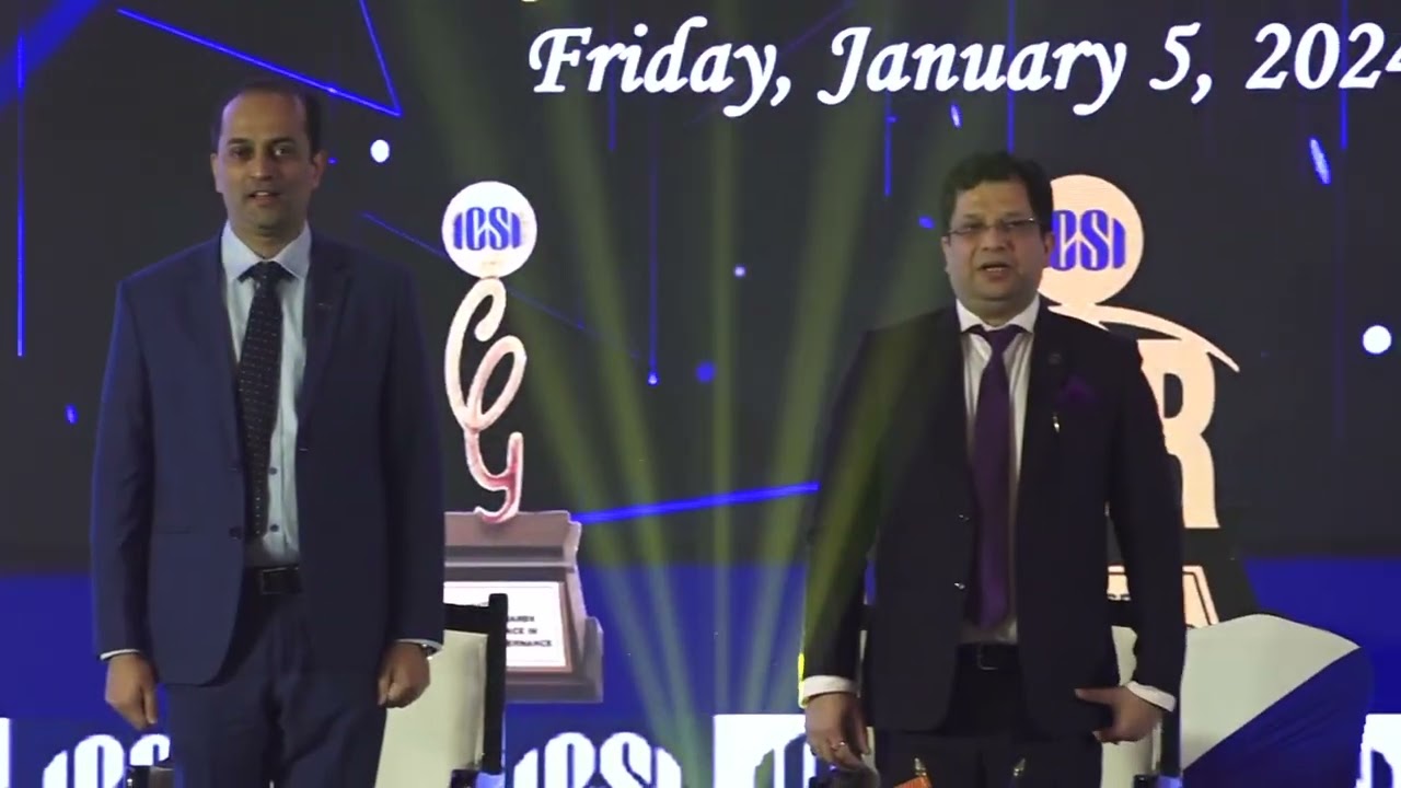 23rd ICSI National Awards for Excellence in Corporate Governance | 5th Jan 2024