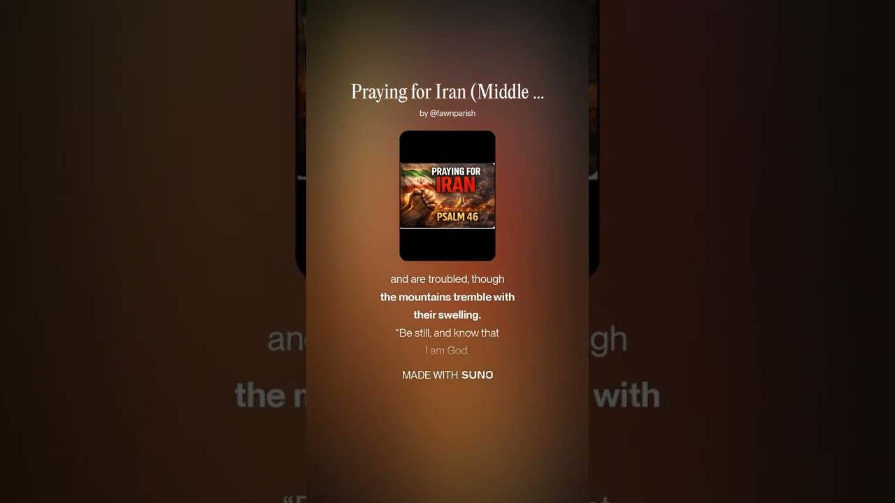 Praying for Iran (Middle Eastern) Psalm 46