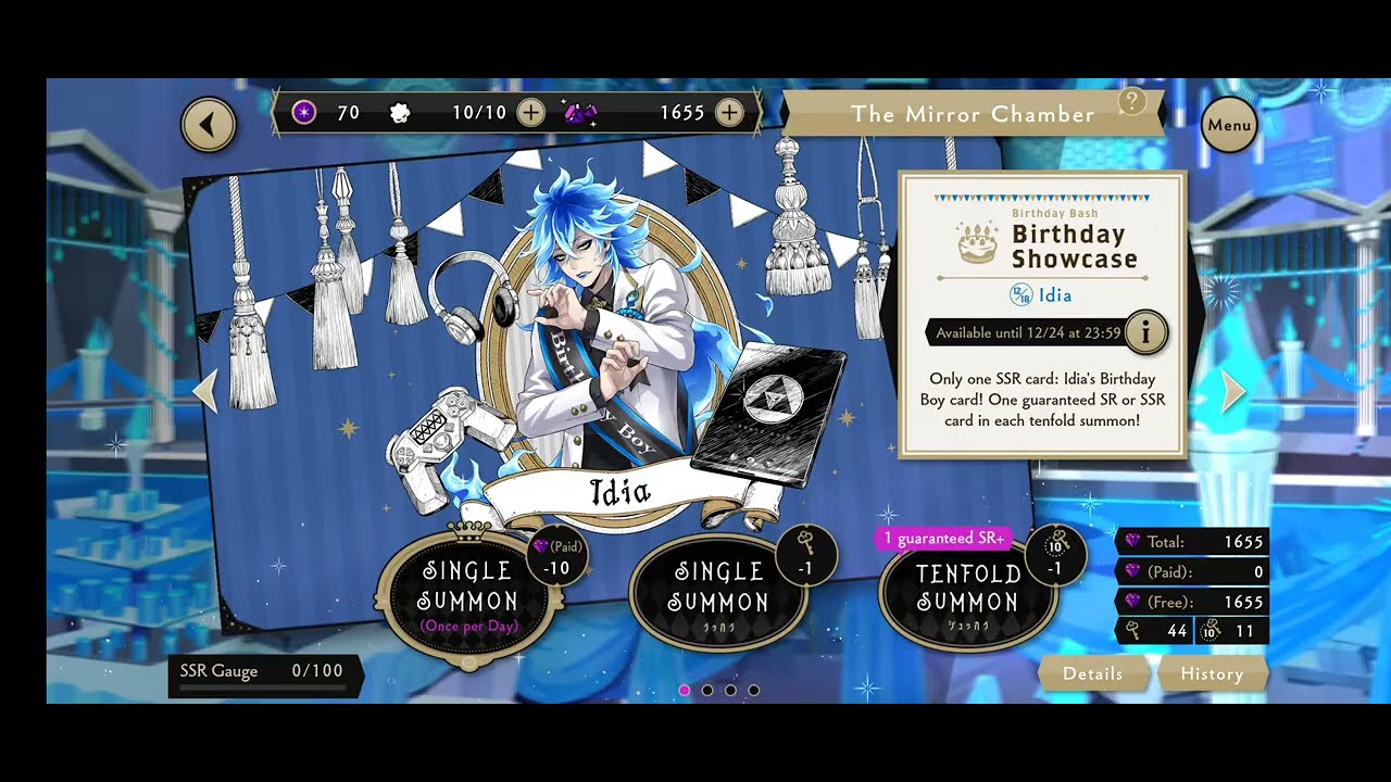 Twisted Wonderland - Idia Shroud B'day pulls (LUCKY)