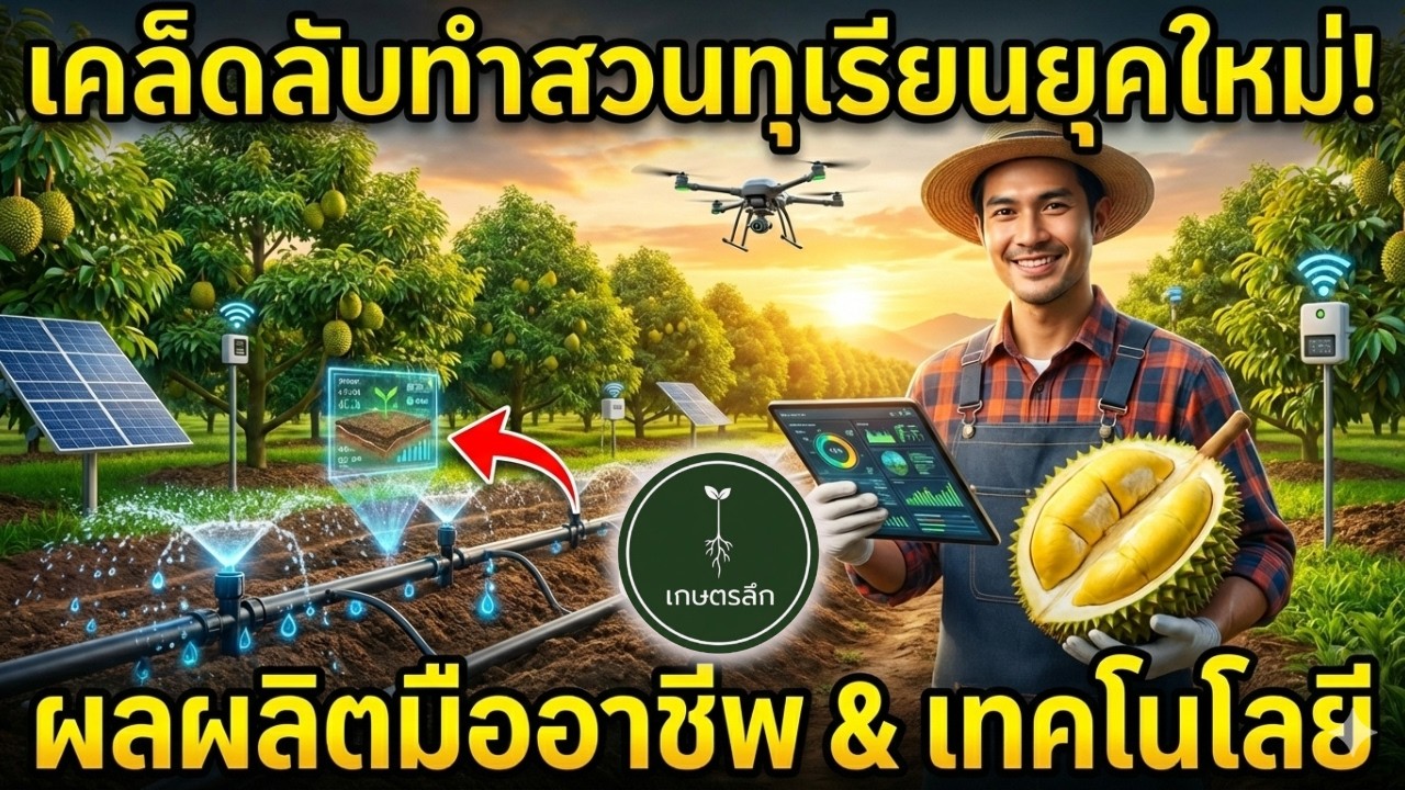 เกษตรลึก: เคล็ดลับทำสวนทุเรียนยุคใหม่ #เทียนชัยเกษตร  #เกษตรลึก