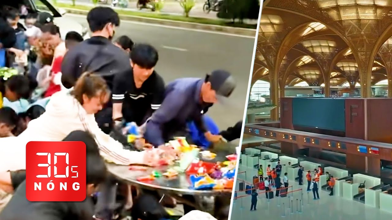 Bản tin 30s nóng: Đủ kiểu giật đồ cúng ‘cô hồn’; Ngắm sân bay tỉ đô của Campuchia