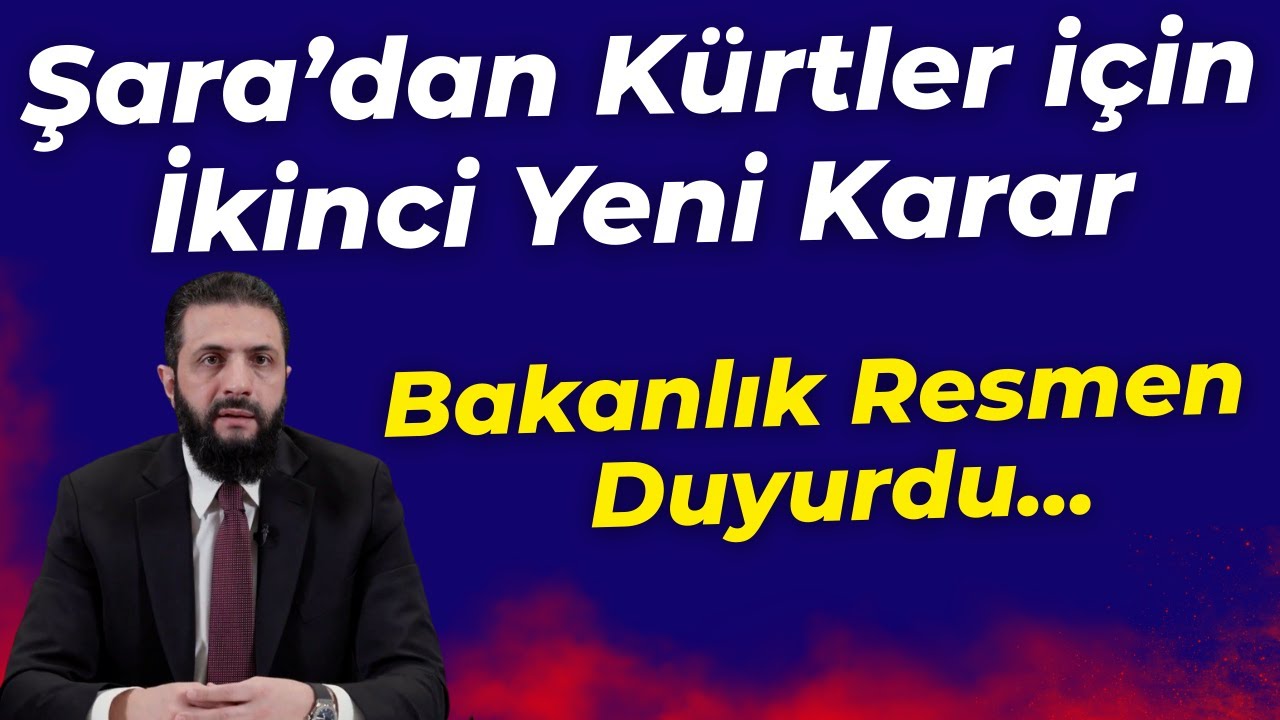 Ahmed Şara'dan Kürtler için yeni resmi adım: Devlet Okulları için resmi...