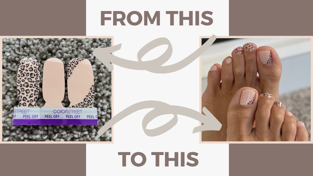Color street Full Pedi with 3 Mani strips!