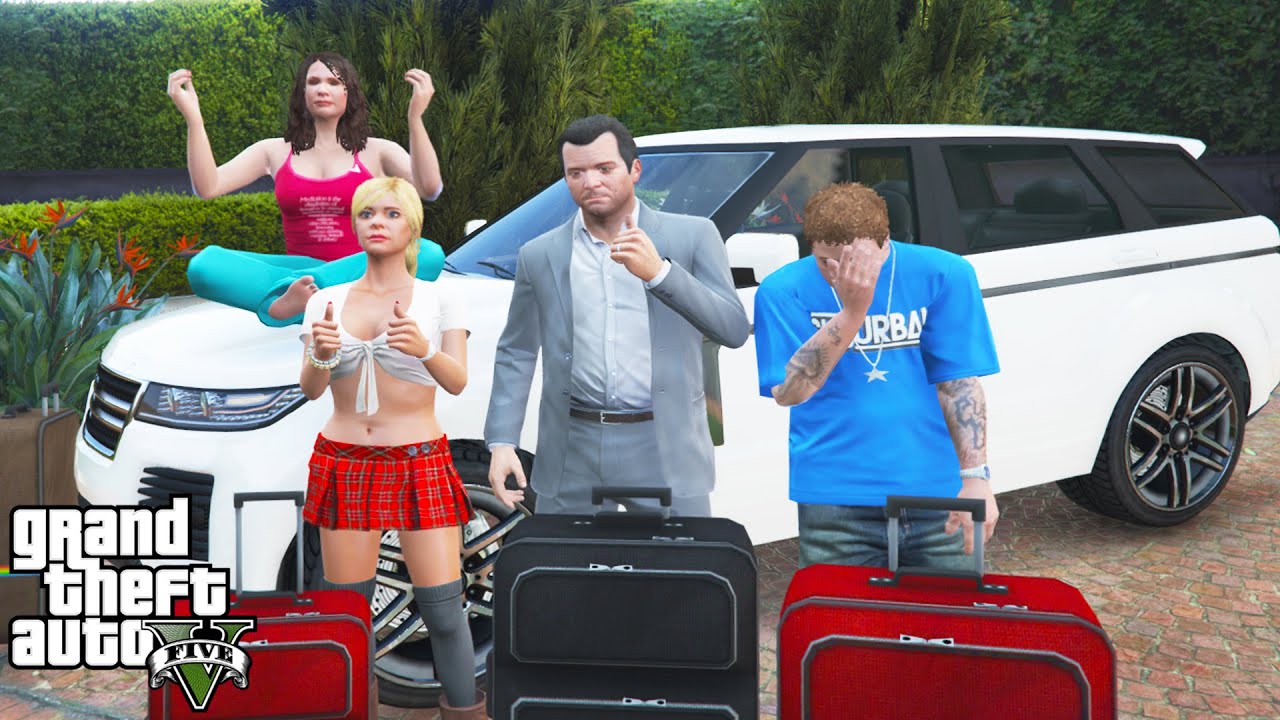 Michael's Family Road Trip in GTA 5 (funny)