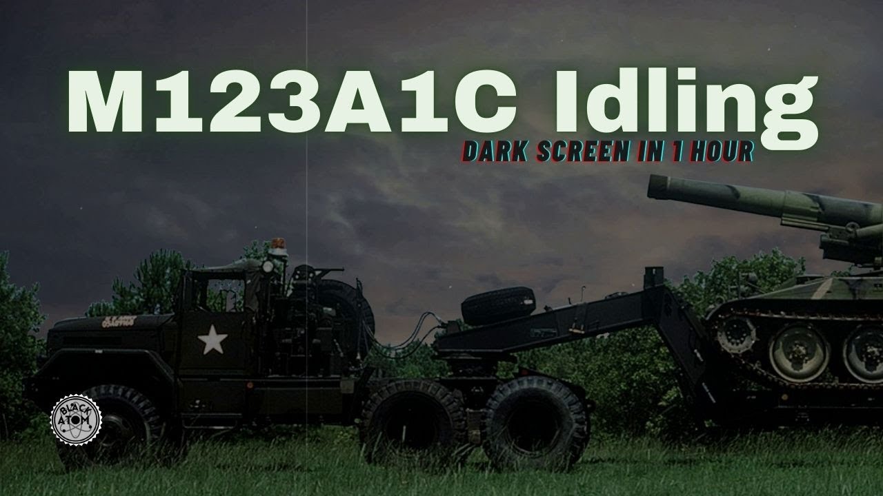 M123A1C Military Truck Idling ⨀ Deep Engine White Noise for Sleep
