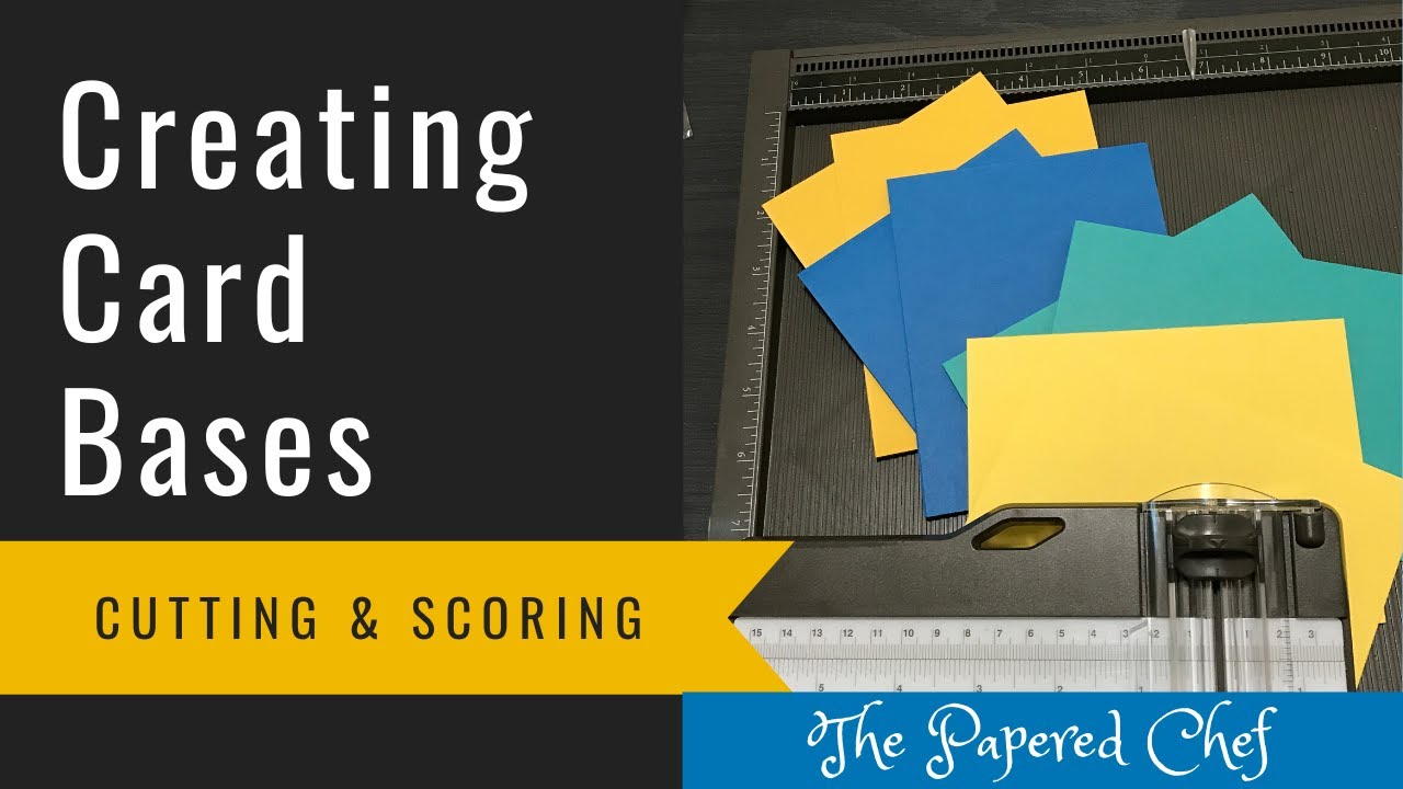Creating Card Bases - A2 Card Tutorial - Back to Basics - Stampin’ Up! Trimmer & Simply Scored