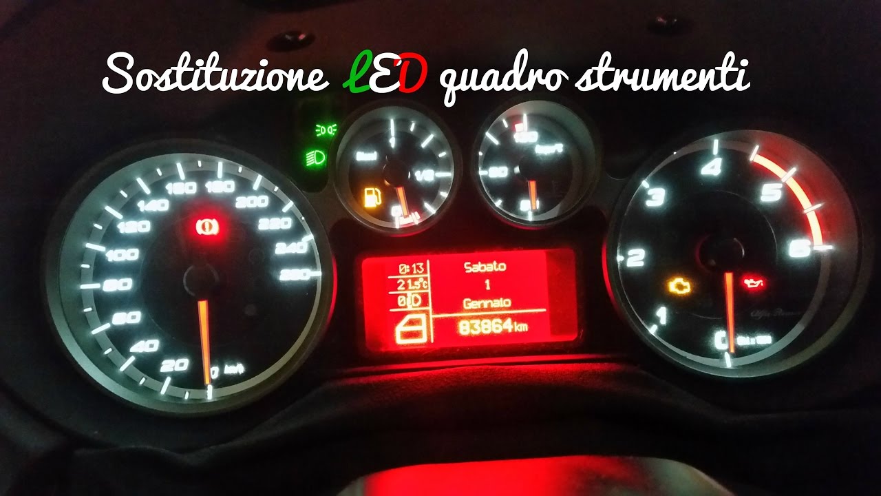 Sostituzione LED quadro su Alfa Romeo MiTo