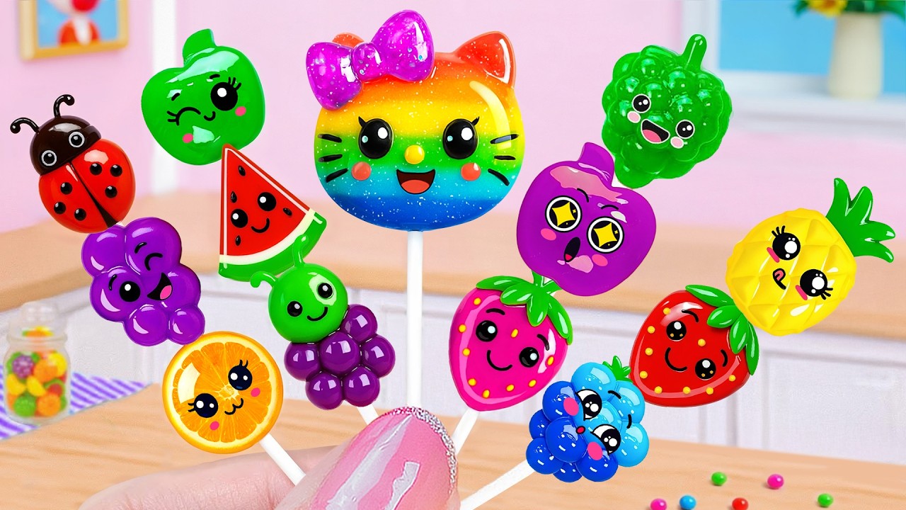 So Sweet Mini Rainbow Fruit Jelly Candy 🍉🌈 How To Make Miniature Rainbow Jelly 🍭 Mini Sugar