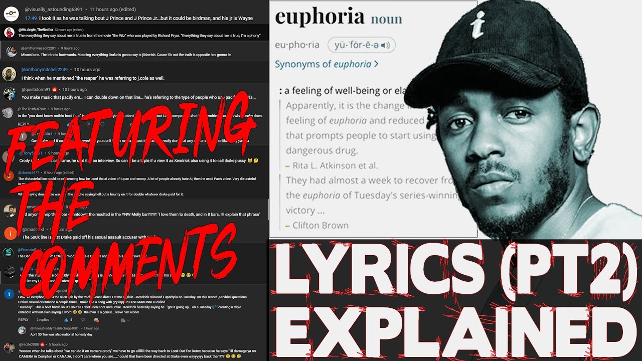 Kendrick Lamar Euphoria Official HipHop Lyrics Explained Part 2 #kendricklamar