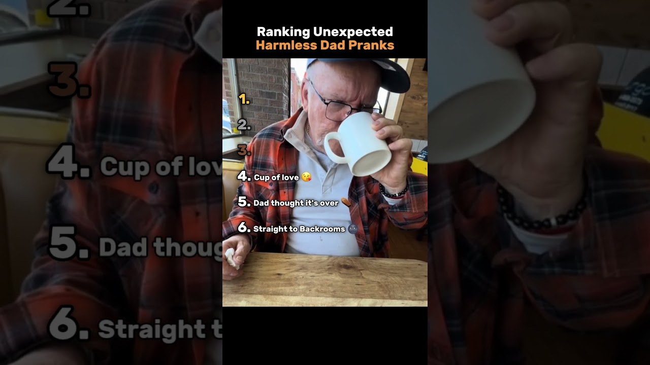 Ranking Unexpected Harmless Dad Pranks😂❤️ #ranking #tiktok #funnymoments #moments #dad