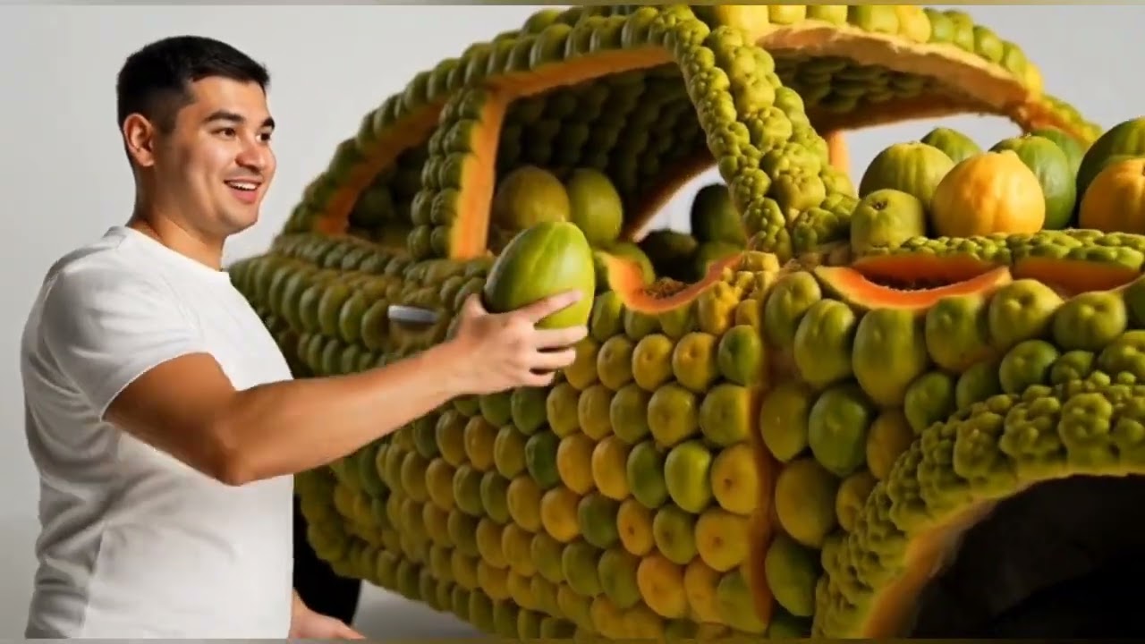 Removed One Piece… The Whole Fruit Car Collapsed 😱 Pull One — Watch It Fall