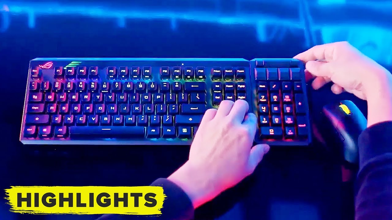 FULL REVEAL! ROG's Claymore II keyboard (with Gladius mouse reveal)