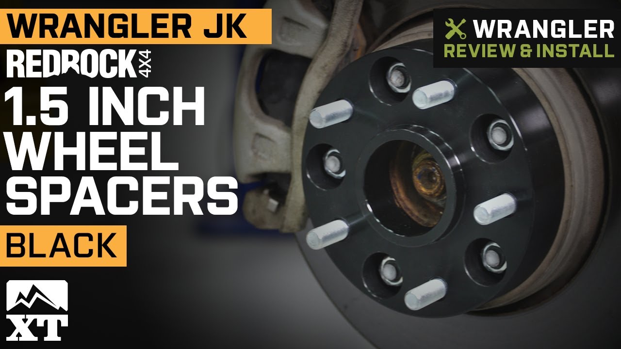 Jeep Wrangler JK RedRock4x4 1.5 in Wheel Spacers - Black Review & Install