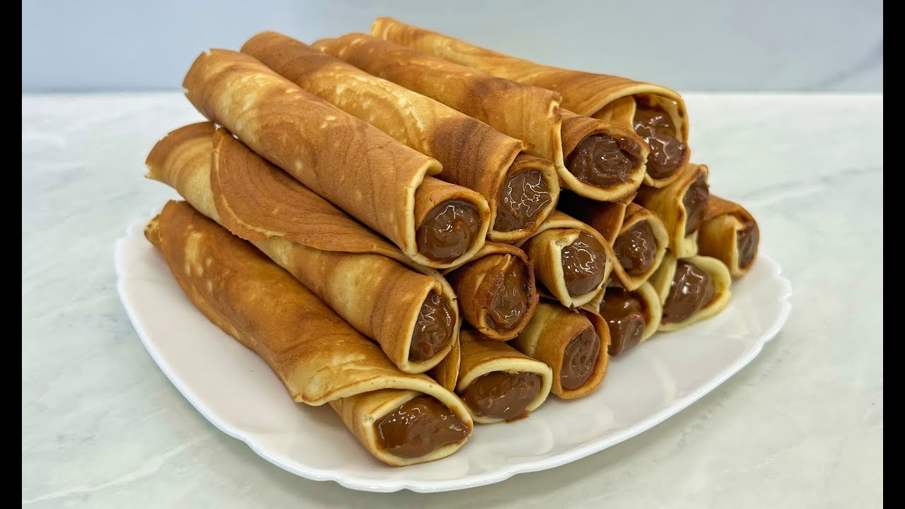 Трубочки Без Вафельницы / Вкуснейшие Хрустящие Вафельные Трубочки!!! / Трубочки на Сковороде / Tubes