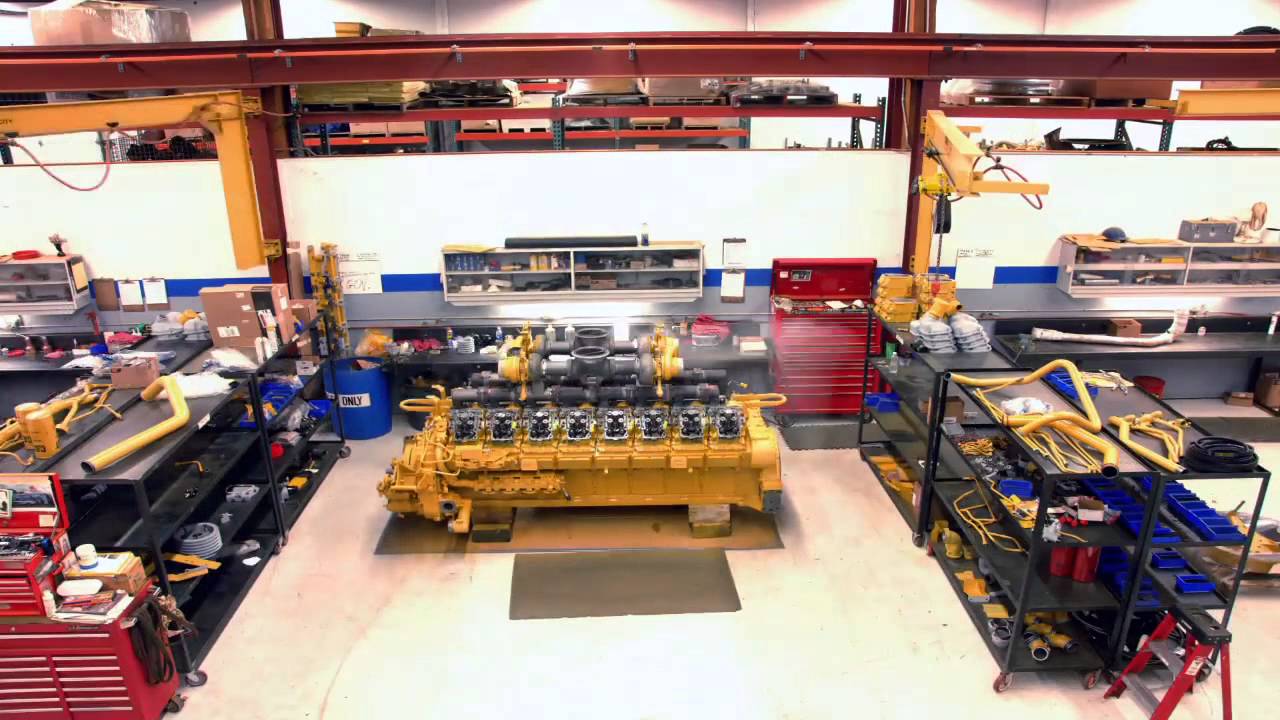 Caterpillar 3516 Engine Build in 20 Seconds