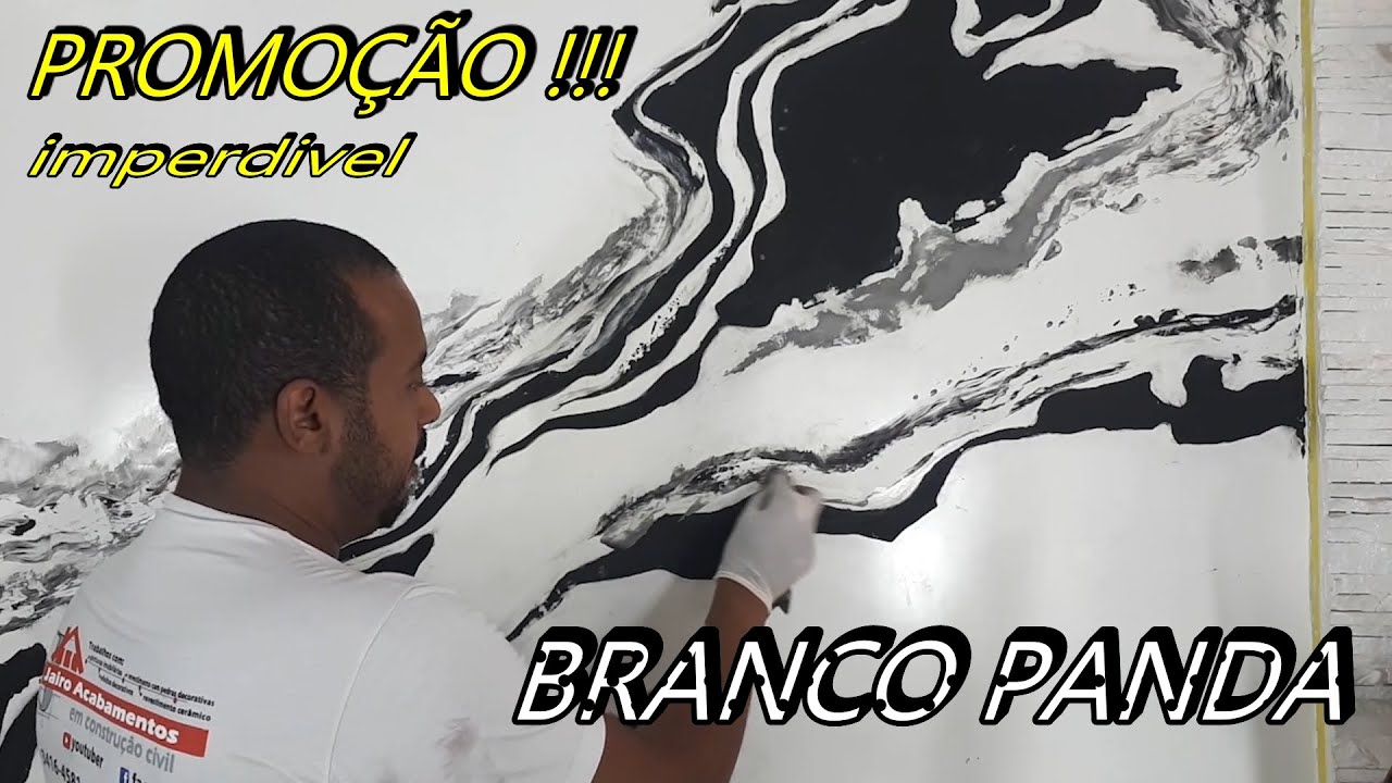 BRANCO PANDA MARMORIZAÇÃO REALISTA