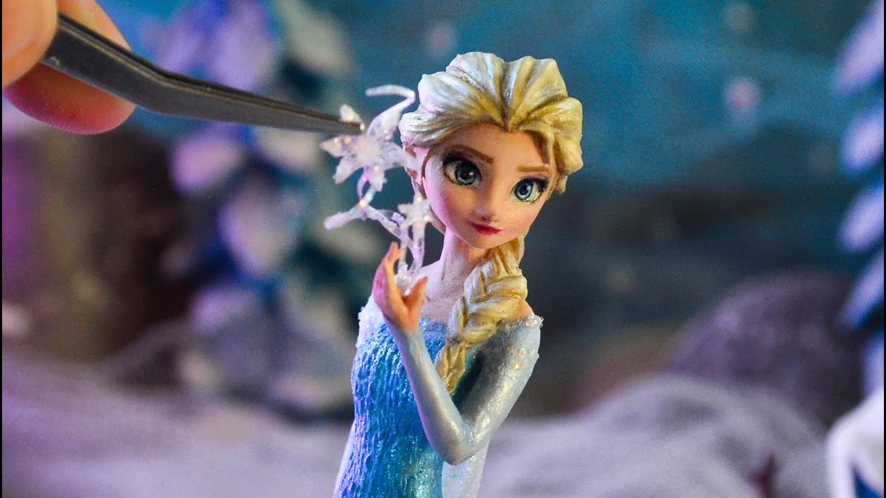 Как сделать Эльзу Frozen из холодного фарфора