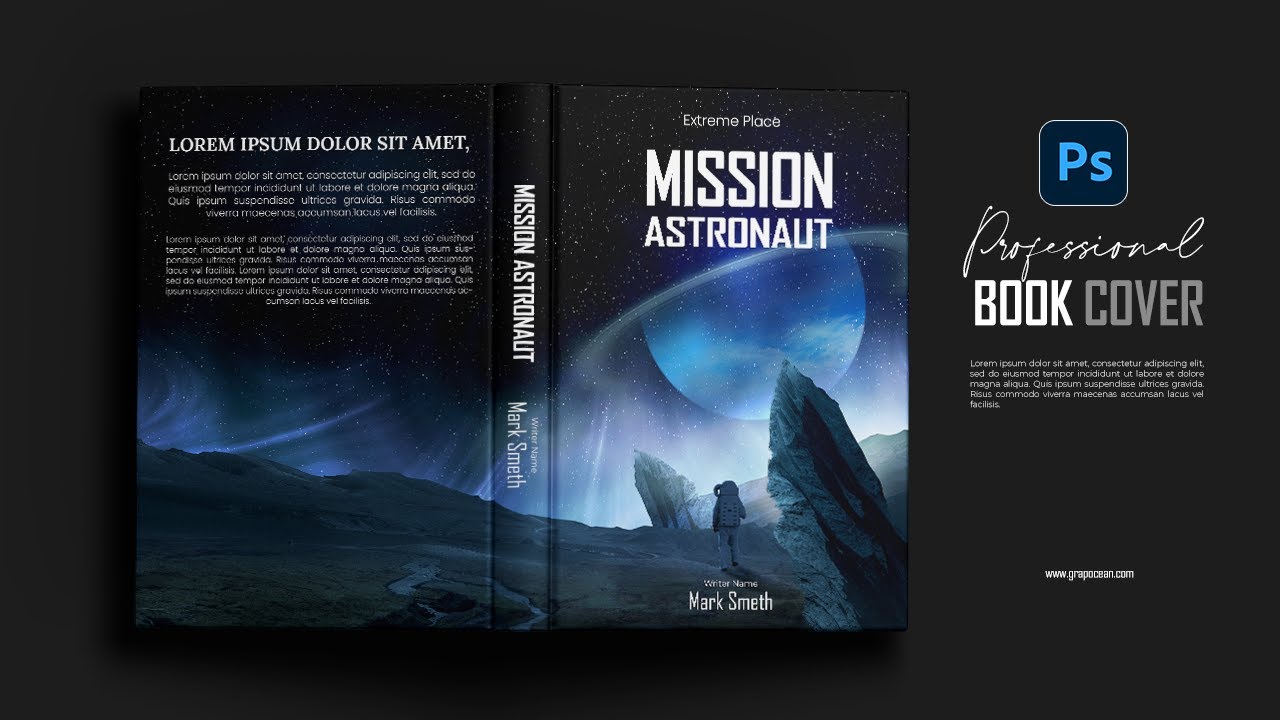 How to make a book cover design | adobe photoshop tutorial