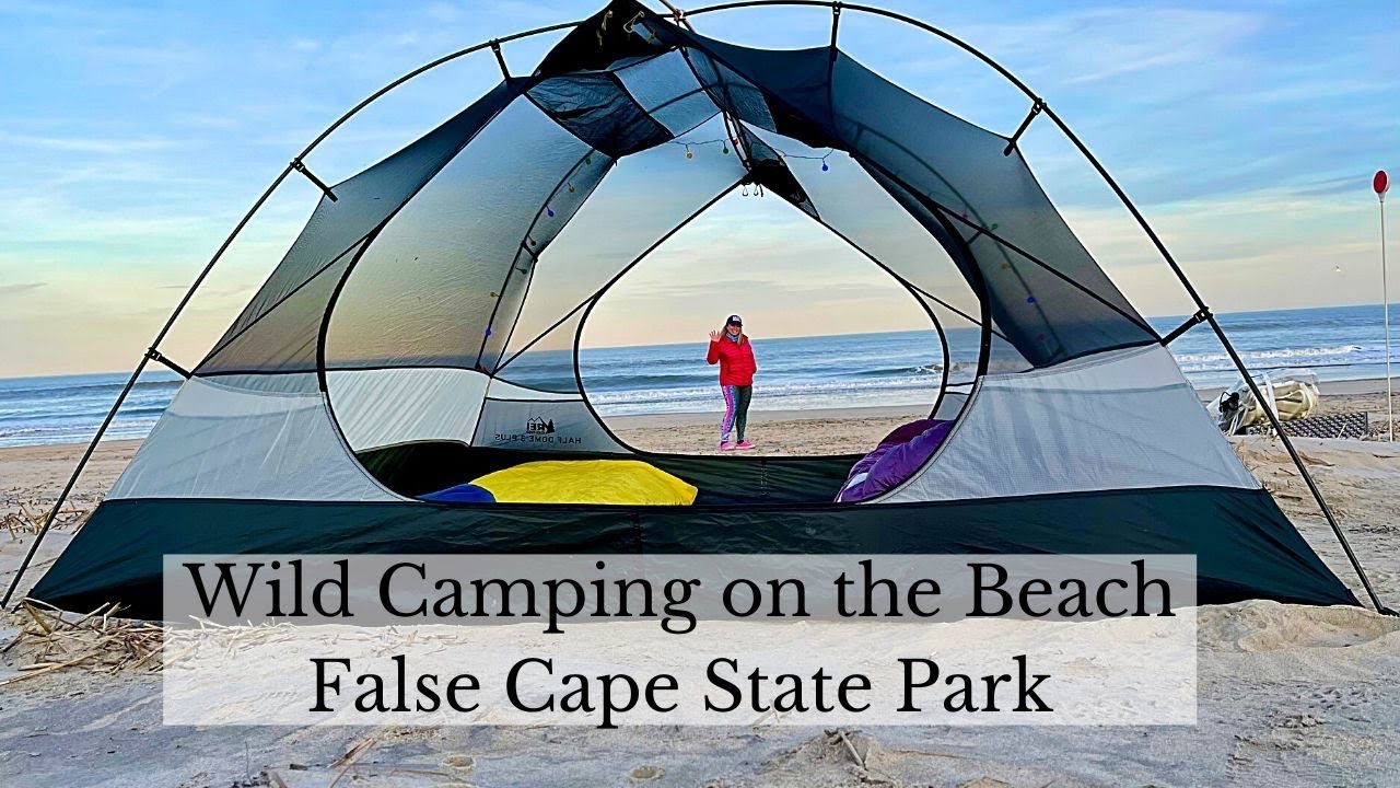 Wild Beach Camping - False Cape State Park, Virginia - Backpacking Trip