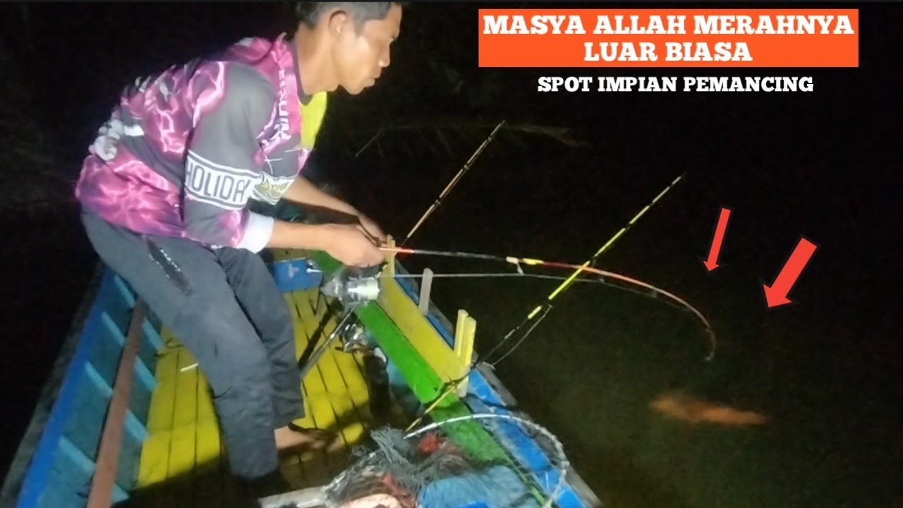 Mancing Malam, Akhirnya Menaklukan Merah Besar. #anakmahakamfishing