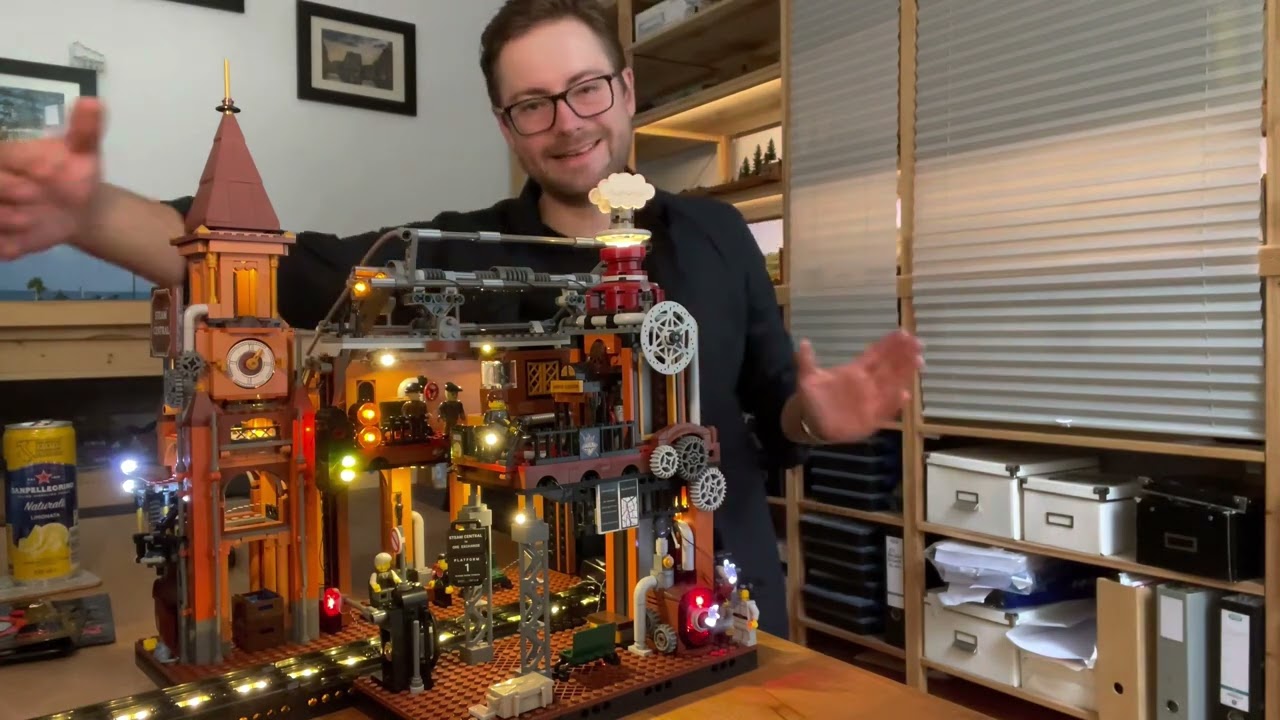 Welcome back  - Flugtaxi, LED und Bausteine geschenkt bekommen - Funwhole Steampunk Trainstation