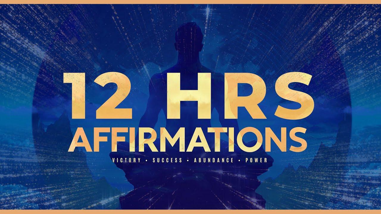 12 Hrs Affirmations Supercut + Brownian Noise // Victory, Success, Abundance, Power