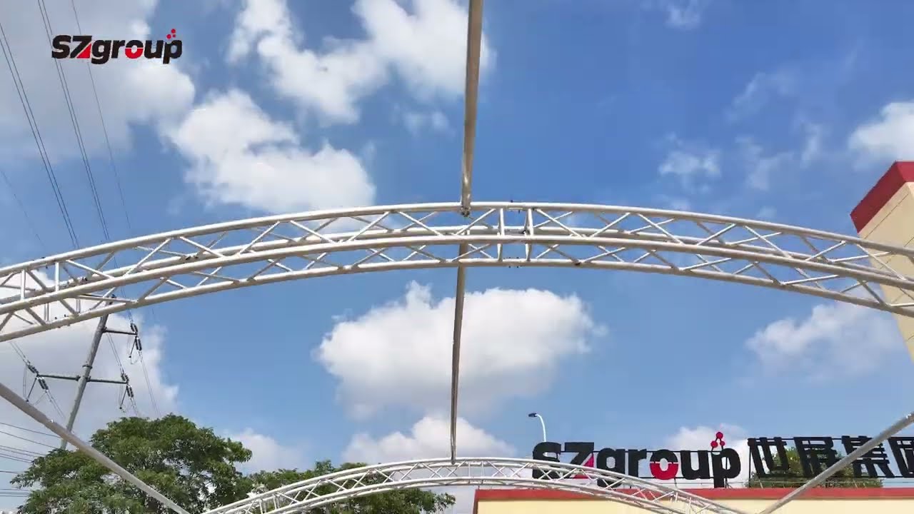 arched aluminum truss