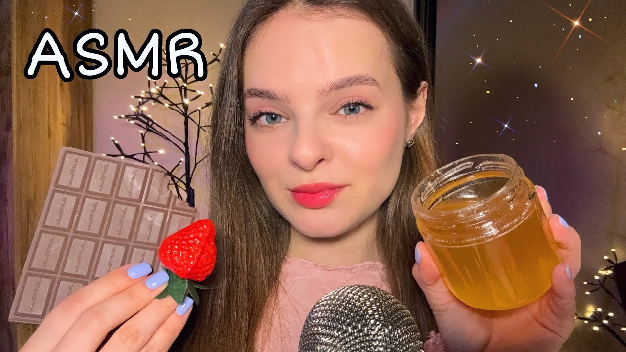Wet Mouth Sounds ASMR 😴 | Honey, Waffle, Chocolate, Strawberry, Ice Cream