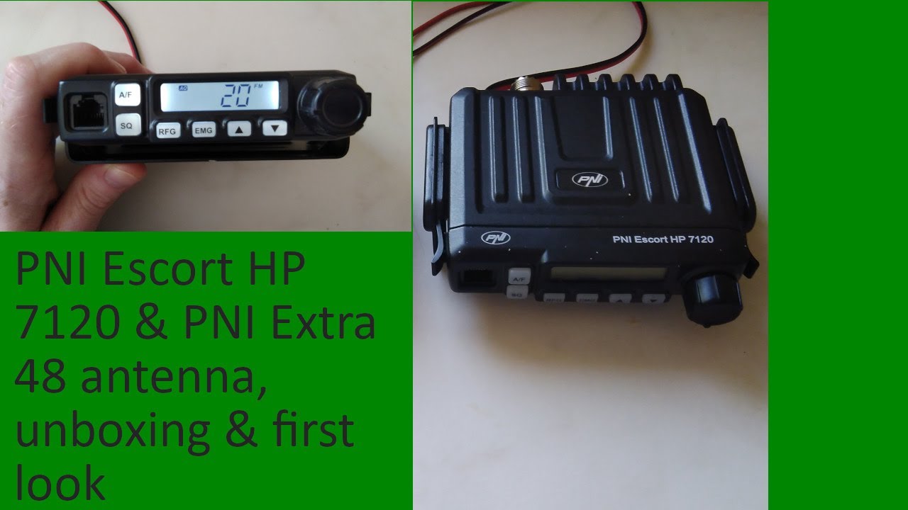 PNI Escort HP7120 & PNI Extra 48 antenna, unboxing & first look
