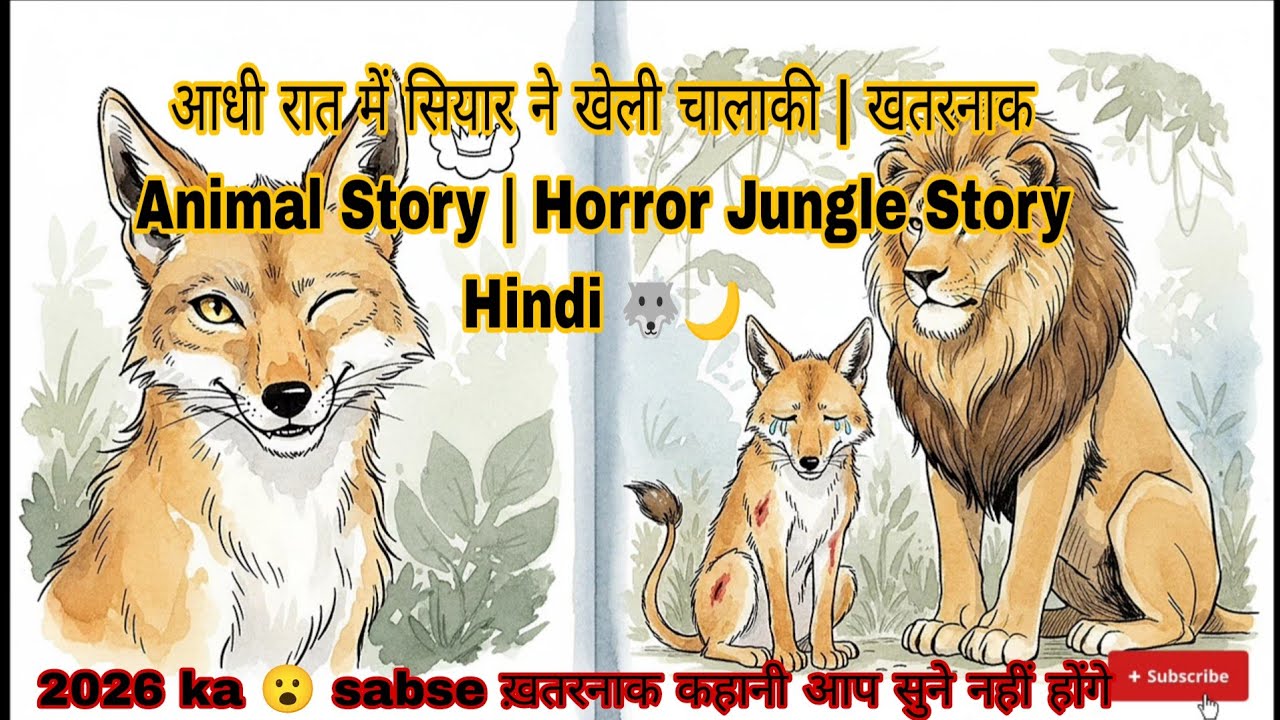 किसी ने नहीं सोचा था सियार ऐसा करेगा | आधी रात की खतरनाक Animal Story 🐺🔥