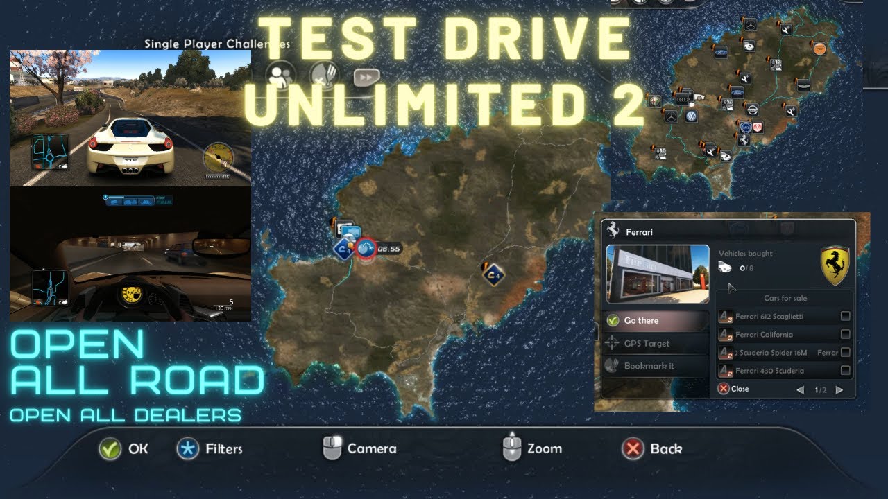 Cara Membuka Semua Jalan di Test Drive Unlimited 2