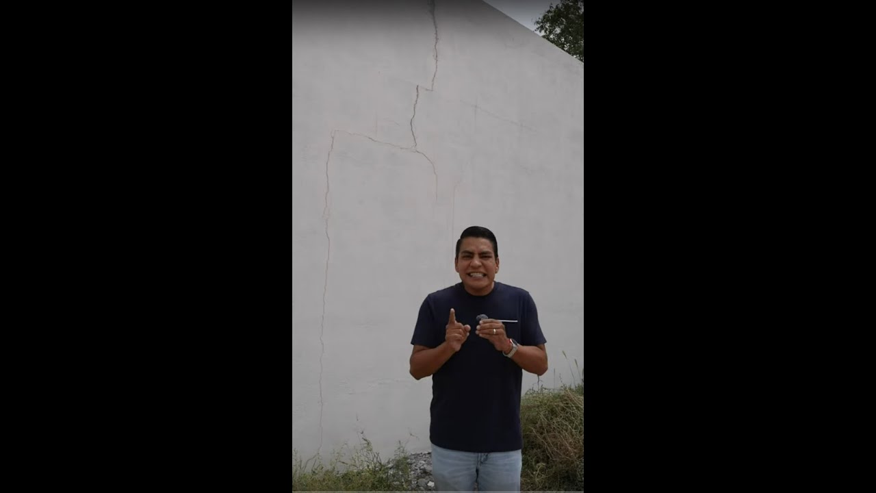 Hicieron mal los cimientos y la casa se agrietó