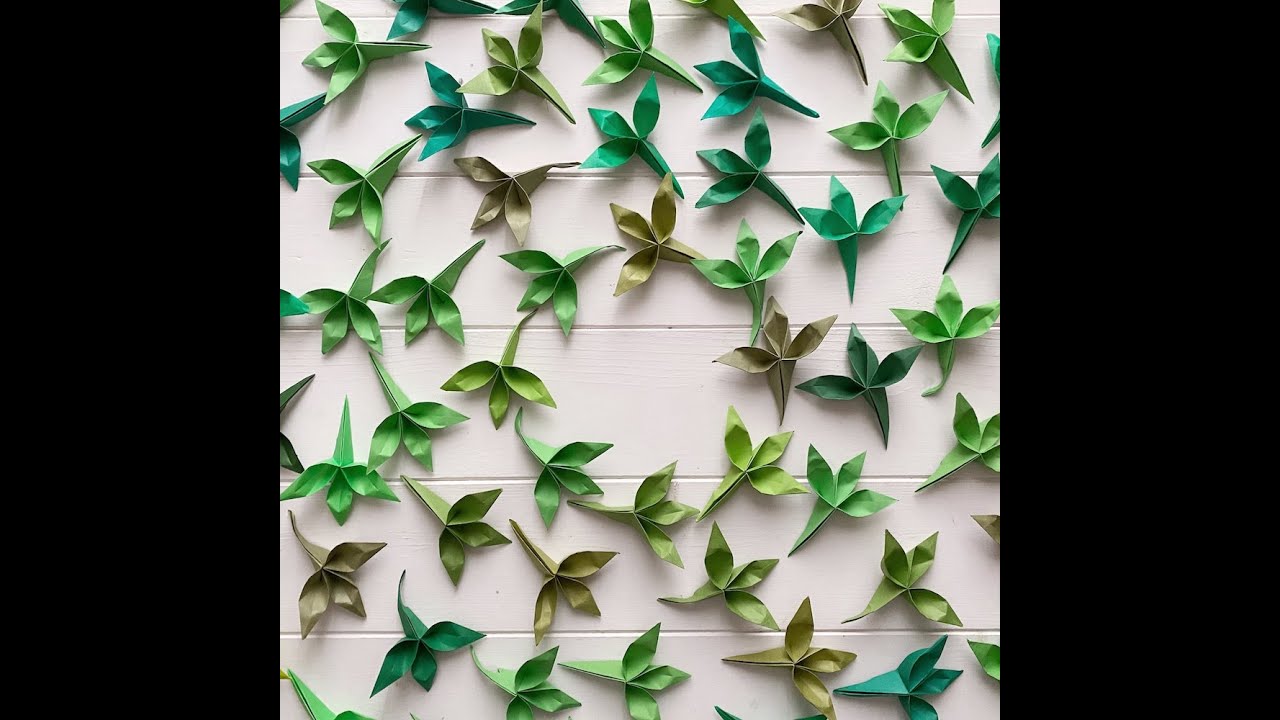 Tutorial origami rametto con foglie / Origami Leaves