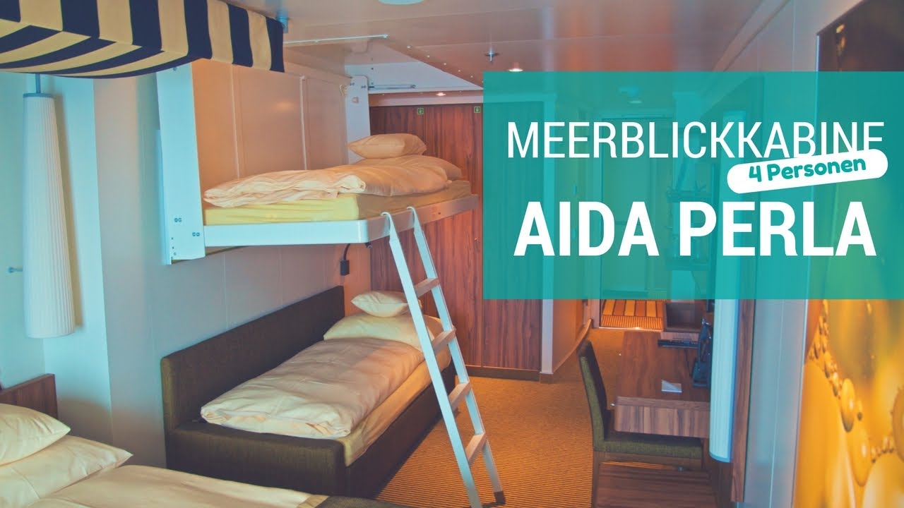 AIDAperla: Meerblick-Kabine für 4 Personen