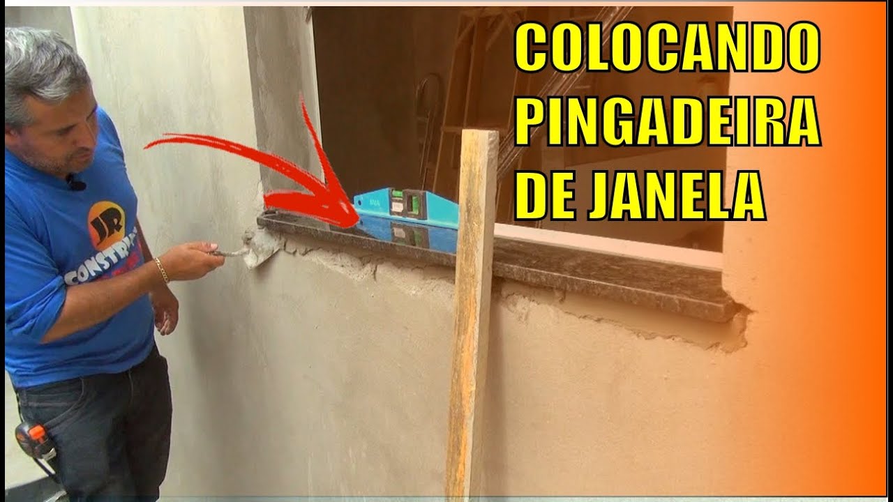 Como colocar pingadeira de janela passo a passo.
